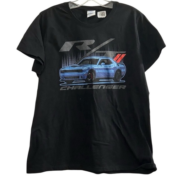 Port & Company Men's Black Graphic Print Challenger T-Shirt Size L - Picture 1 of 8